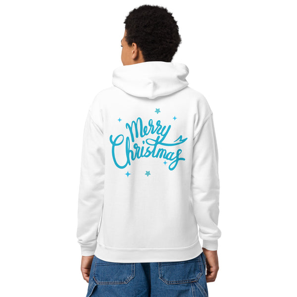 Merry Christmas Youth Heavy Blend Hoodie – Spread the Festive Cheer! - - Kid's Hoodie