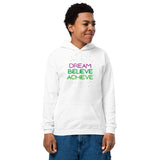 Dream, Believe, Achieve Youth Hoodie - - Kid's Hoodie