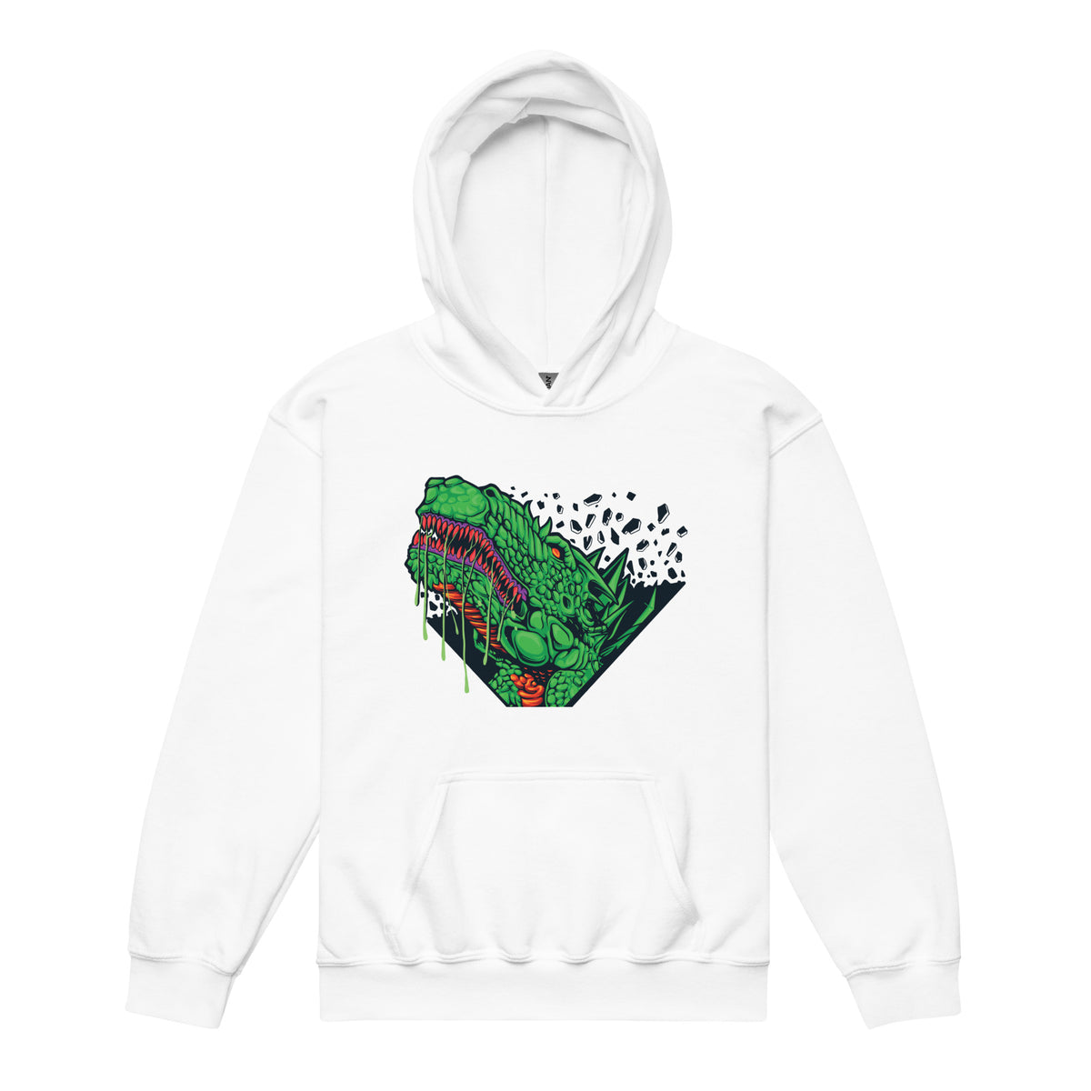 Epic Crocodile Encounter - A Roaring Youth Hoodie - - Hoodies