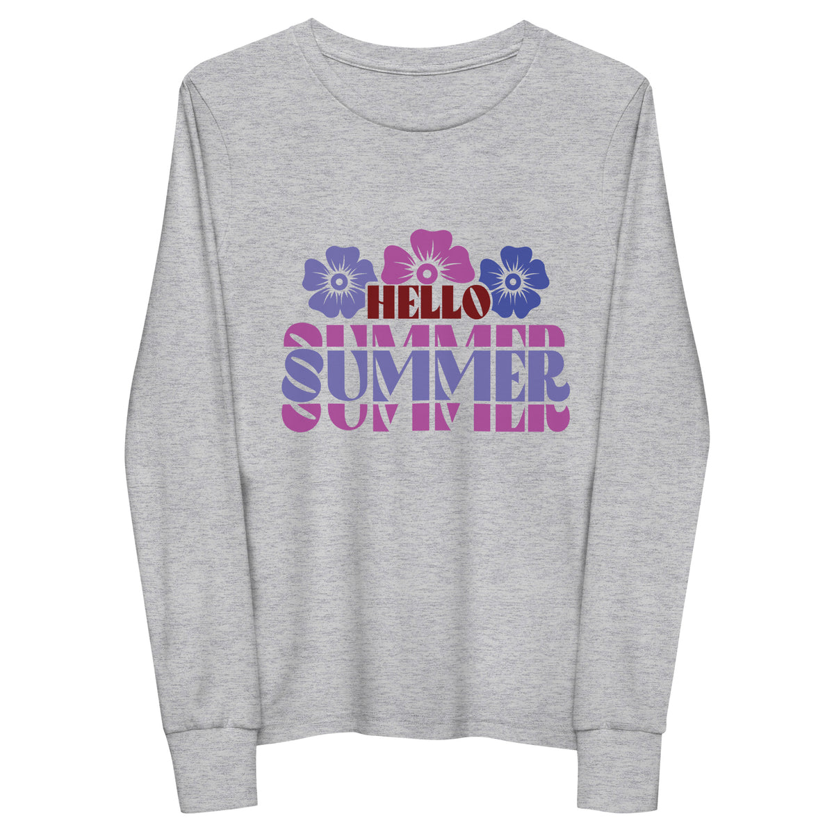 Hello Summer Youth Long Sleeve Tee - -