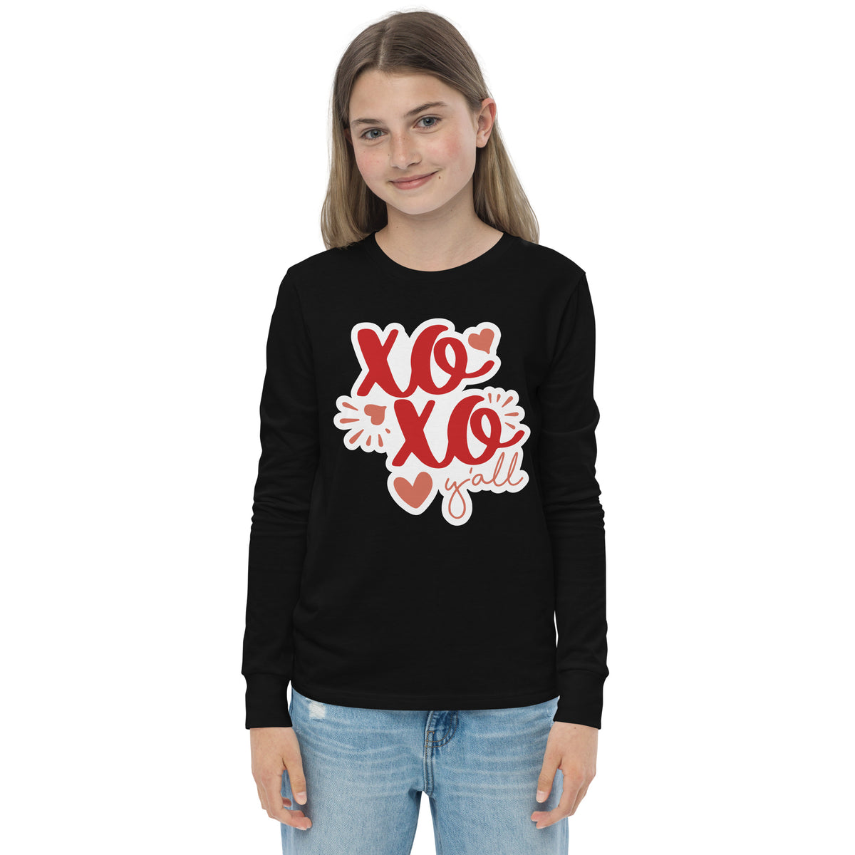 XO XO Y’all Youth Long Sleeve Tee - -