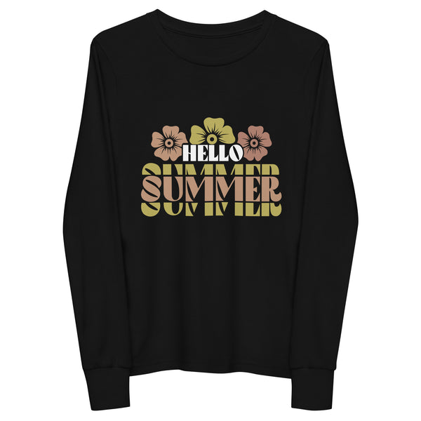 Hello Summer Youth Long Sleeve Tee - -