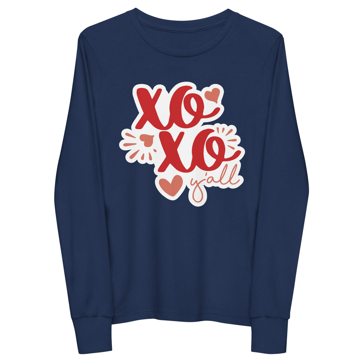 XO XO Y’all Youth Long Sleeve Tee - -