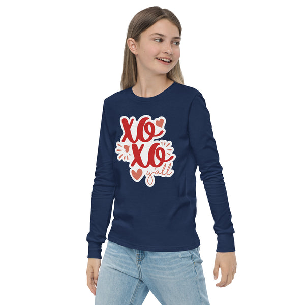 XO XO Y’all Youth Long Sleeve Tee - -