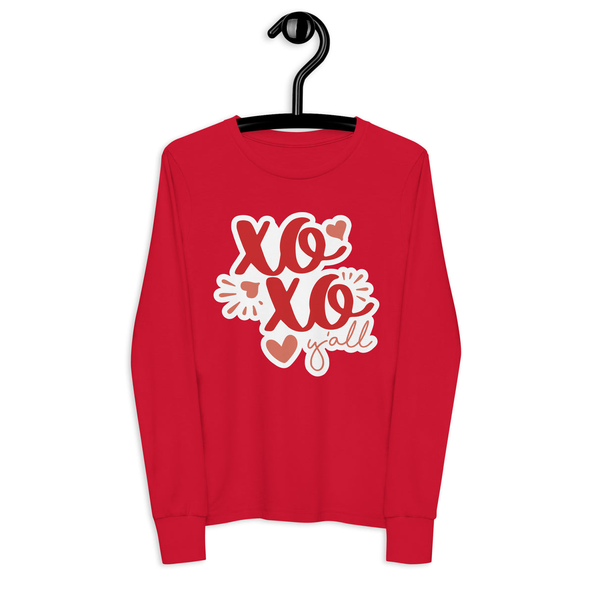 XO XO Y’all Youth Long Sleeve Tee - -