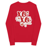 XO XO Y’all Youth Long Sleeve Tee - Red -