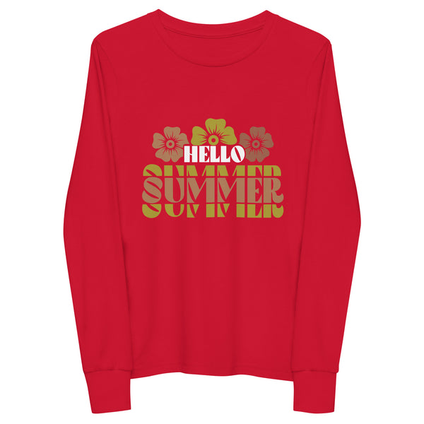 Hello Summer Youth Long Sleeve Tee - -