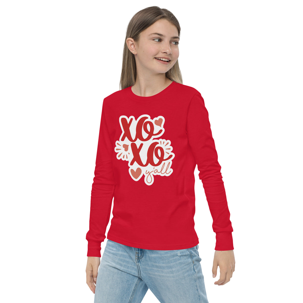 XO XO Y’all Youth Long Sleeve Tee - -