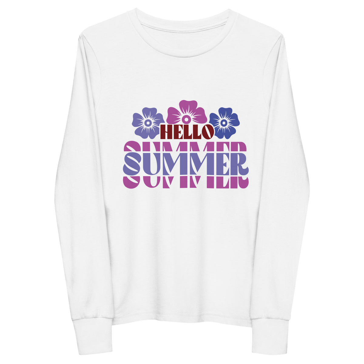 Hello Summer Youth Long Sleeve Tee - -